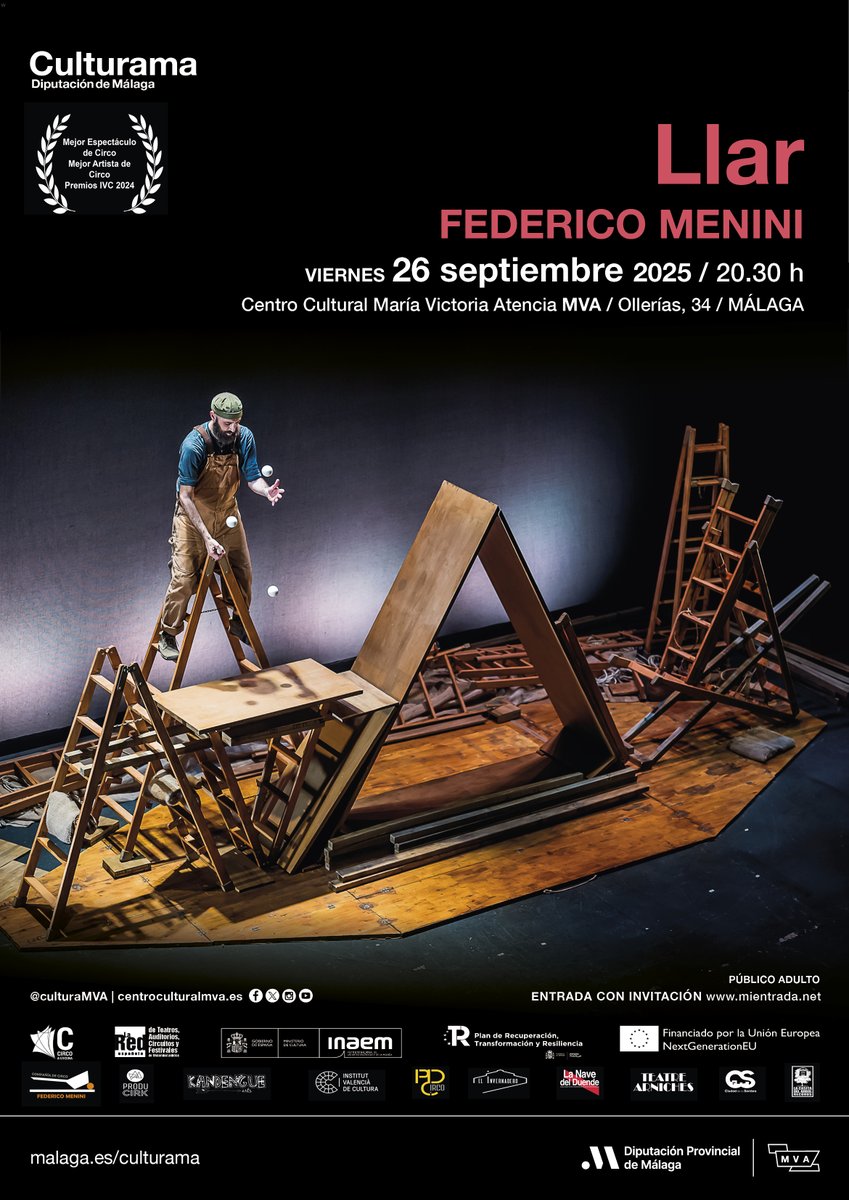 La Diputación de Málaga trae al <a href="/CulturaMVA/">Centro Cultural MVA</a> el oscarizado documental sobre Palestina 'No Other Land' y el espectáculo circense 'Llar'.

🔗 bit.ly/3IgKChY