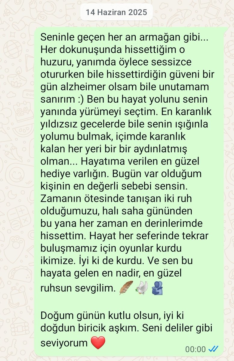 Sadece 3 ay önce ona attığım mesaj..  Beni deliler gibi seven, ailemden bile daha çok seviyor dediğim adamın tek yaptığı "iyi ki dogdun x" diye aramak :) Ah pardon bir de 4 bira ve şarap :)