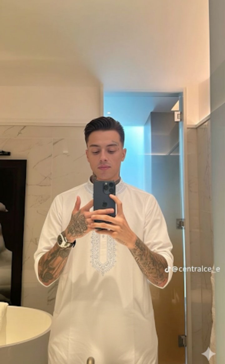 Central cee wearing shalwar kameez