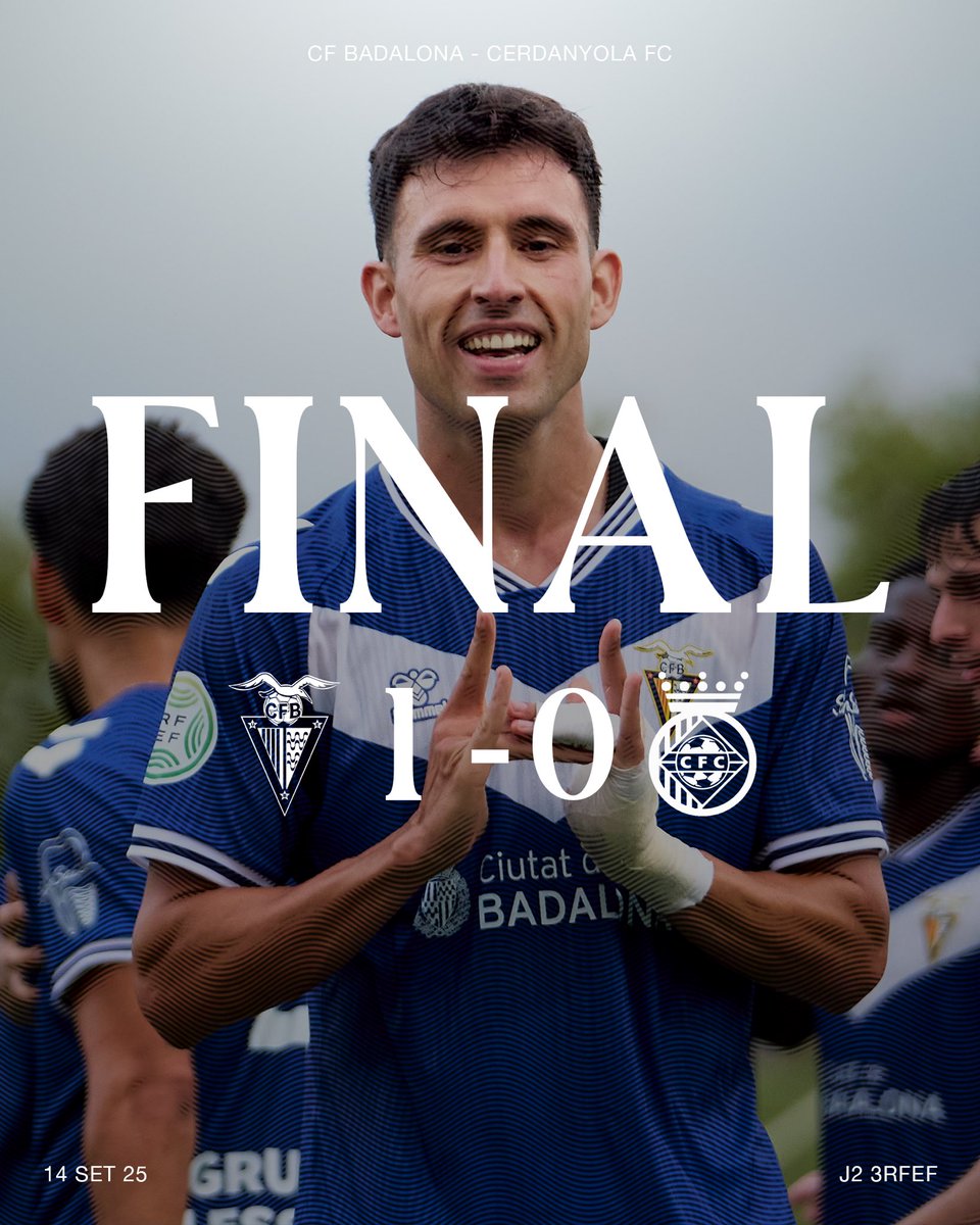 🏁​ 90’ | FINAAAAL!! Primers 3 punts de l’equip a casa! Aquest és el camí!!!!

#BadalonaCerdanyola
