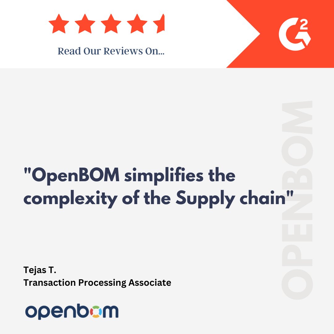 openbom's tweet image. 🔗 Supply chains are complex—OpenBOM helps you make sense of it all. From design to delivery, simplify every step. 📦🧠
#SupplyChainSimplified #BOMAutomation #EngineeringWorkflow #CloudPLM #OpenBOM
bit.ly/4lWyq3J
