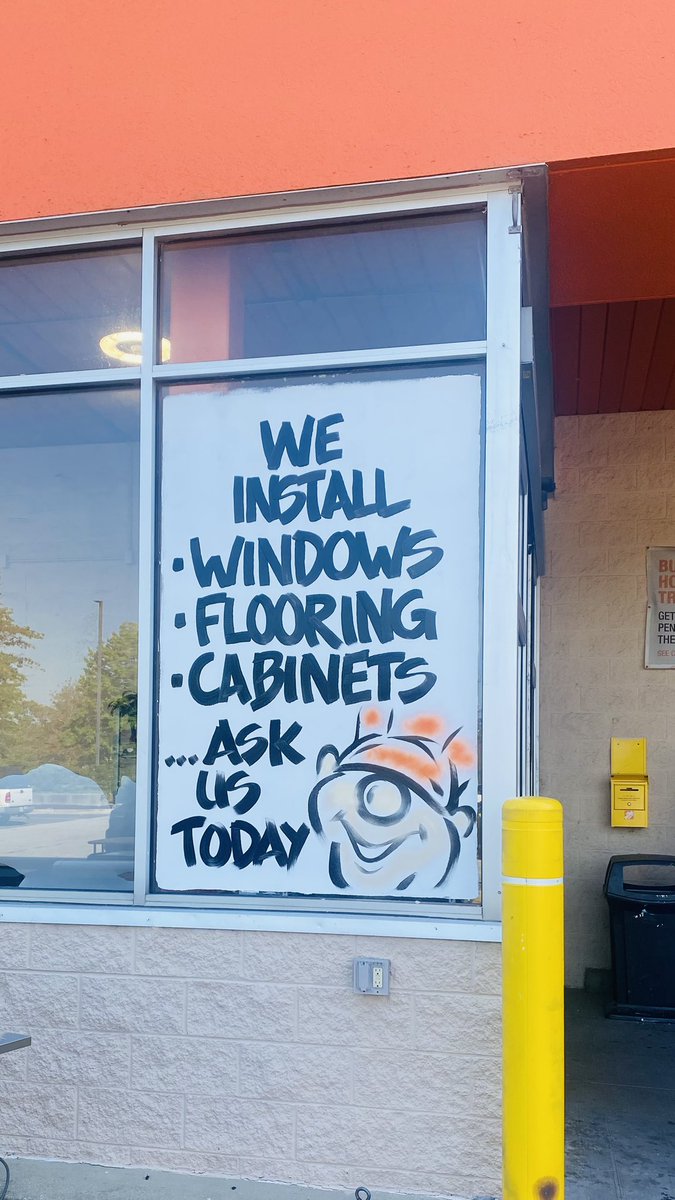 _scottclarke's tweet image. Large freehand window lettering is an art form all it’s own, I’m not a fan of heights but I braved a ladder for this one 😂. Fast fun $ #annapolismarylandartist #annearundelcountyartist #windowlettering #windowart #freehandlettering #scottclarke #scottclarkestudio #art #artist