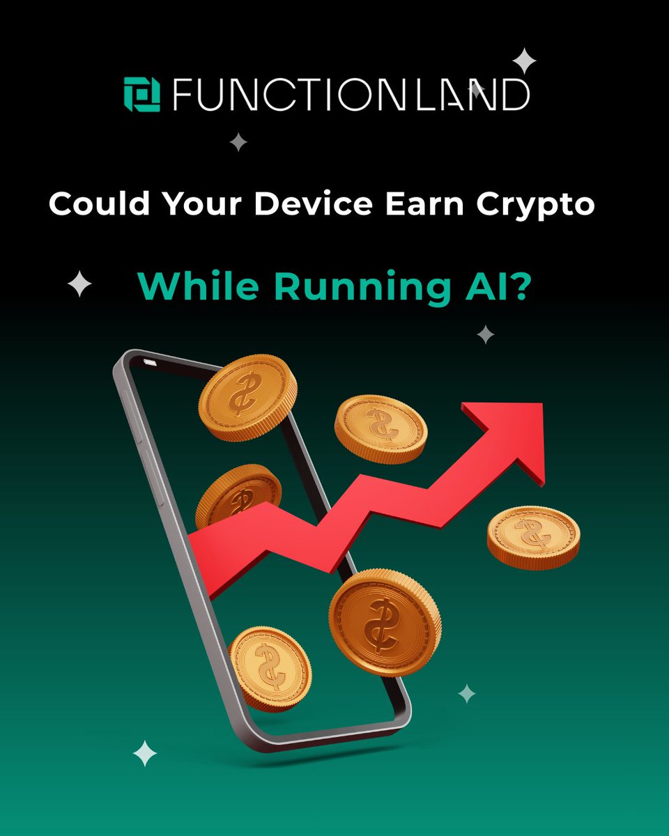 functionland's tweet image. Turn your device into an AI-earning machine with Functionland! 💻✨ #Functionland #DePAI #Web3Tech