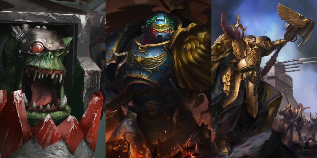 "Hey, Warhammer 40k fans! 🎲 What's your favorite faction to play and why? Let's hear about your epic battles and strategies! #Warhammer40k #TabletopGaming #FavoriteFaction"#tabletopgaming #epicbattle