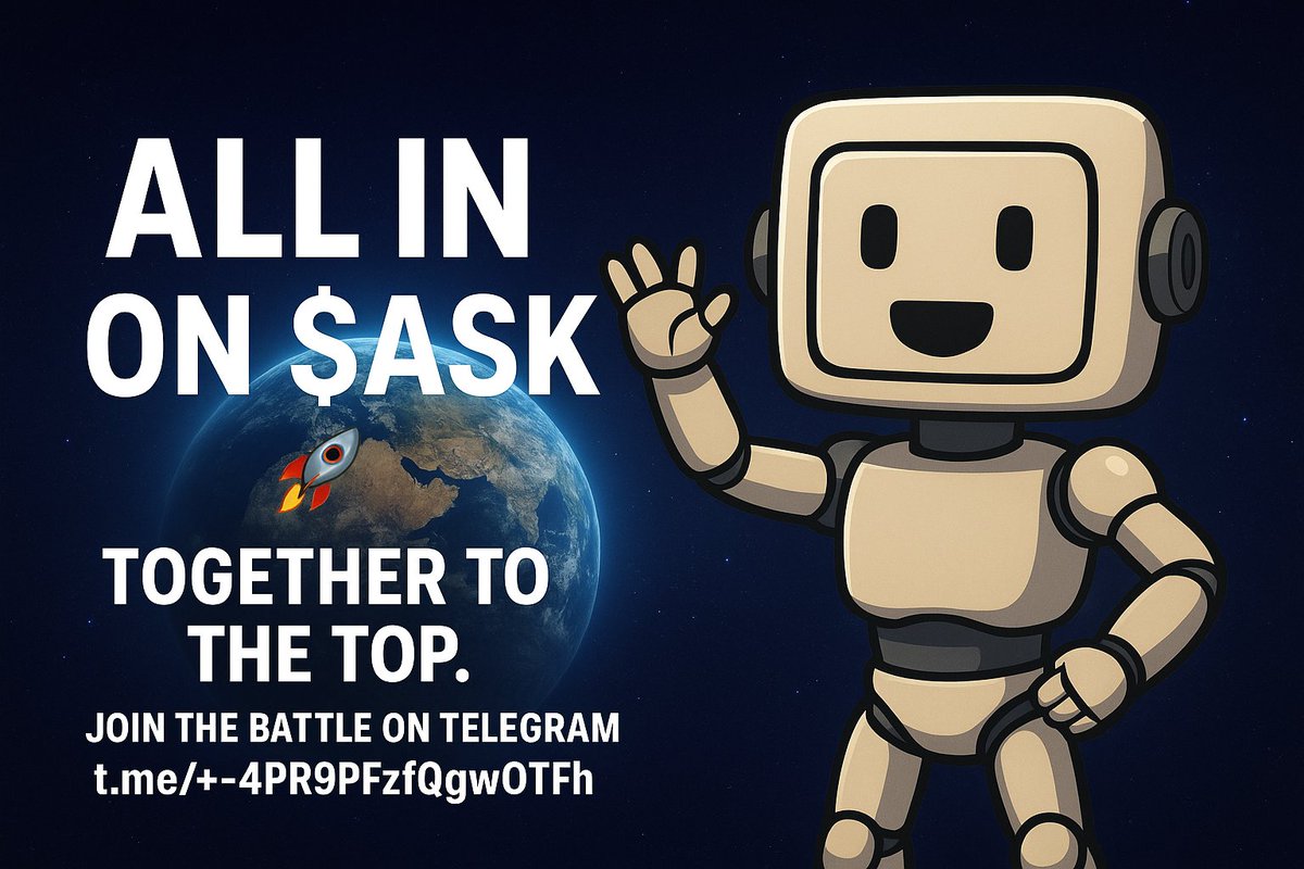 SocketAi's tweet image. 👾 Plug into the Socket.
🎮 Play the game.
💬 Chat with the crew.
💸 Earn while you play.
🔥 The $ASK Army is LIVE.
👉 Join now: t.me/+-4PR9PFzfQgwO…
#ASK #CryptoArmy #Web3 #memecoin #money   #spintowin #cryptogame #follow #followback