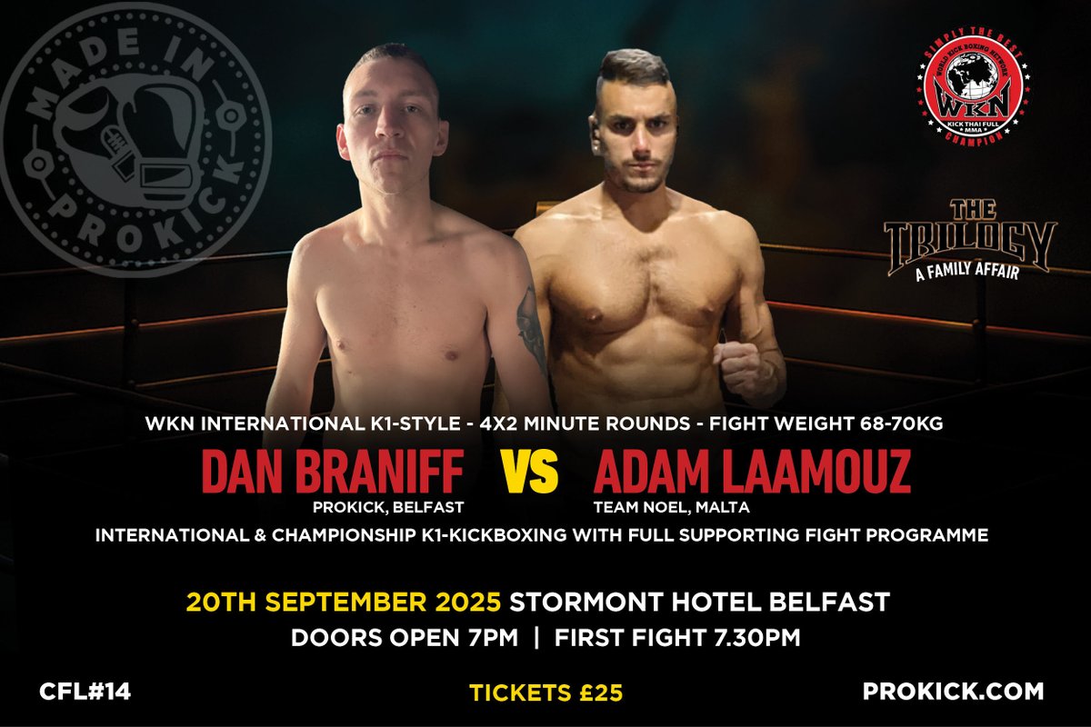 Billy Murray - ProKick Gym, Belfast tweet media