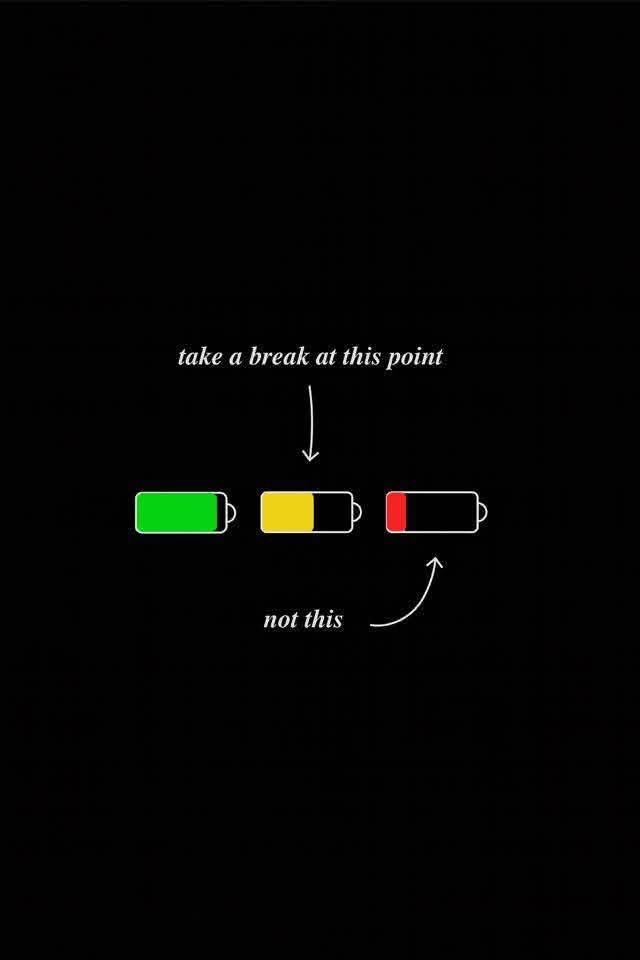 Take a break at this point before burnout.