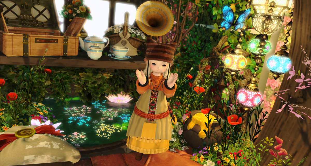 げつよーびのおはよ☀️
もう秋に入ったってことで秋っぽいミラプリしてみたよ🍁🍂
中々上手くできたんじゃなかろうか😤
そしてこのスタジオの秘密基地感が好き！
とんでもなく狭いけど夢が詰まってるのよᐢ꜆.  ̫.꜀ᐢ🫧
#FF14 #ララフェル #おはララ #Lab_chilty