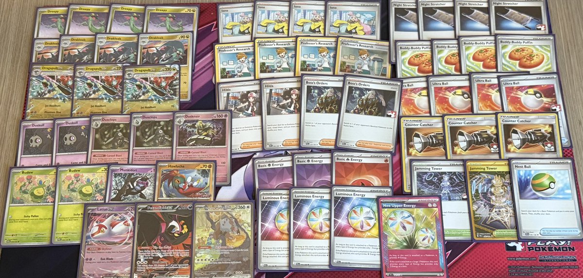 42/1620 at the Monterrey Regional Championship with Dusk Pult. Some variance in my opening hands early in the event really set me back, starting 2-2-1. Proud of myself for bringing it back to finish with a 9-3-1 record.
Shoutout ⬇️
 <a href="/FCBCArmor/">FCBC</a> <a href="/TabletopVillage/">Tabletop Village</a> <a href="/beckettcollect/">Beckett Collectibles</a>