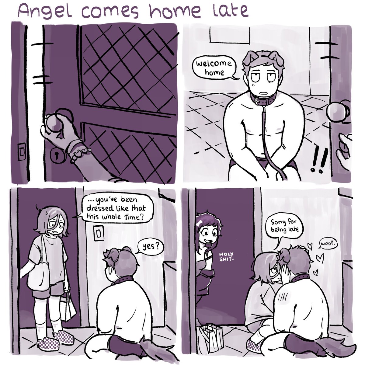 000Moro's tweet image. angel comes home late #ClinicalTrialGame
some inspo from mindsink&apos;s good boy therapy