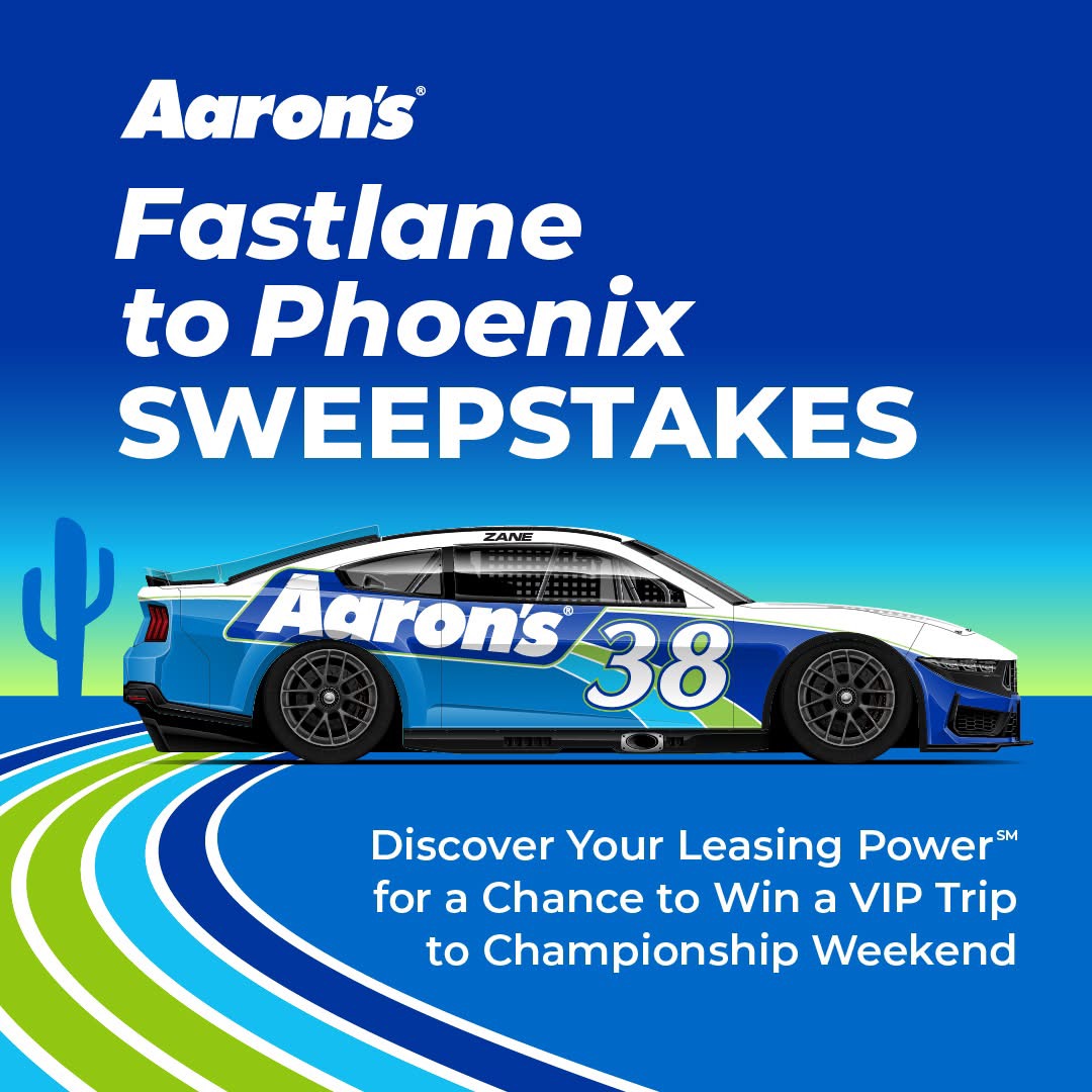 Atlanta Motor Speedway (@atlmotorspdwy) on Twitter photo Your ticket to Phoenix could be just one entry away! This is your last chance to enter the Aaron’s Fastlane to Phoenix Sweepstakes! 🎟️ 
ENTER NOW: bit.ly/3VLLPAW Your ticket to Phoenix could be just one entry away! This is your last chance to enter the Aaron’s Fastlane to Phoenix Sweepstakes! 🎟️ 
ENTER NOW: bit.ly/3VLLPAW