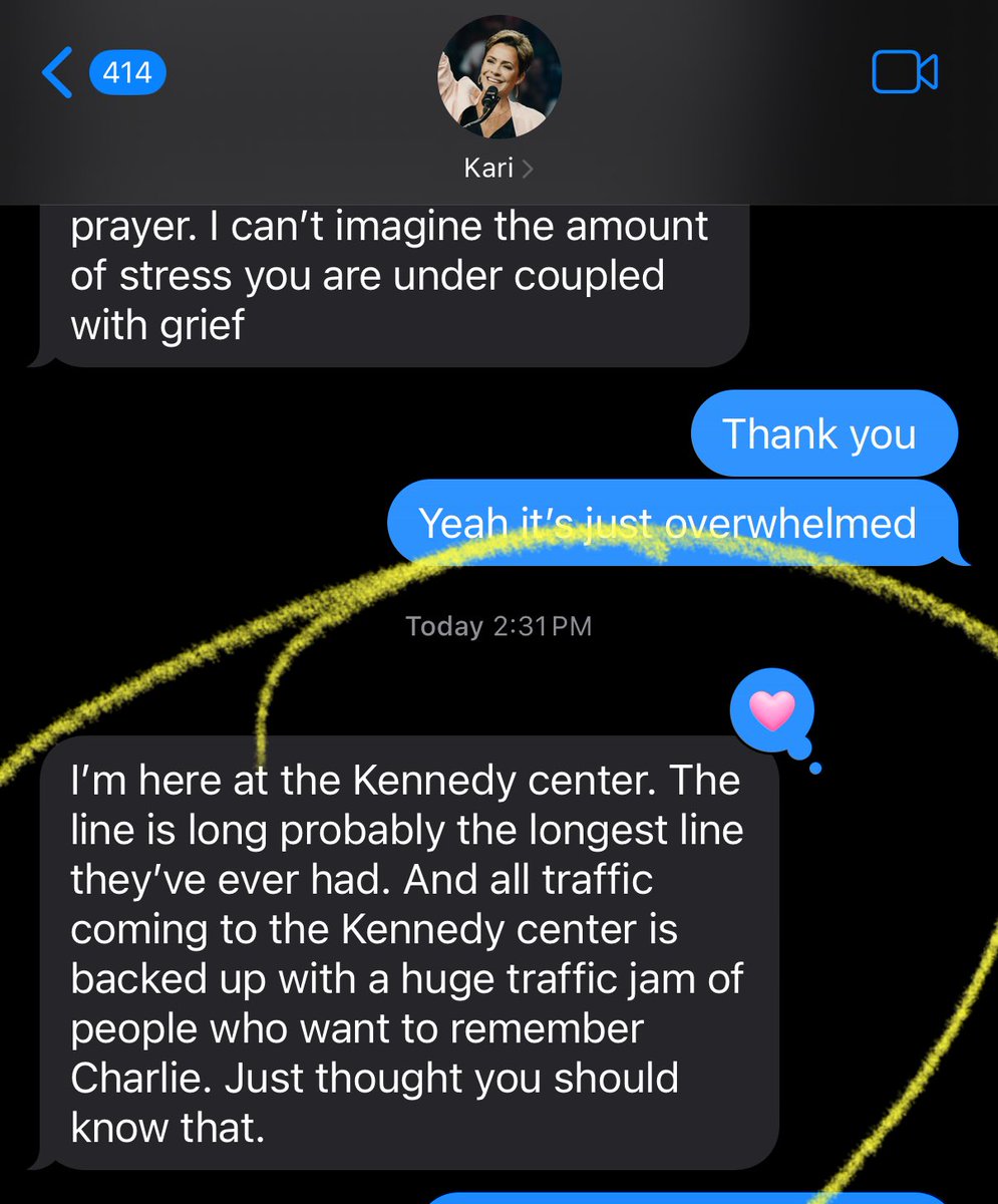 Thank you for being there for Charlie, <a href="/KariLake/">Kari Lake</a>.