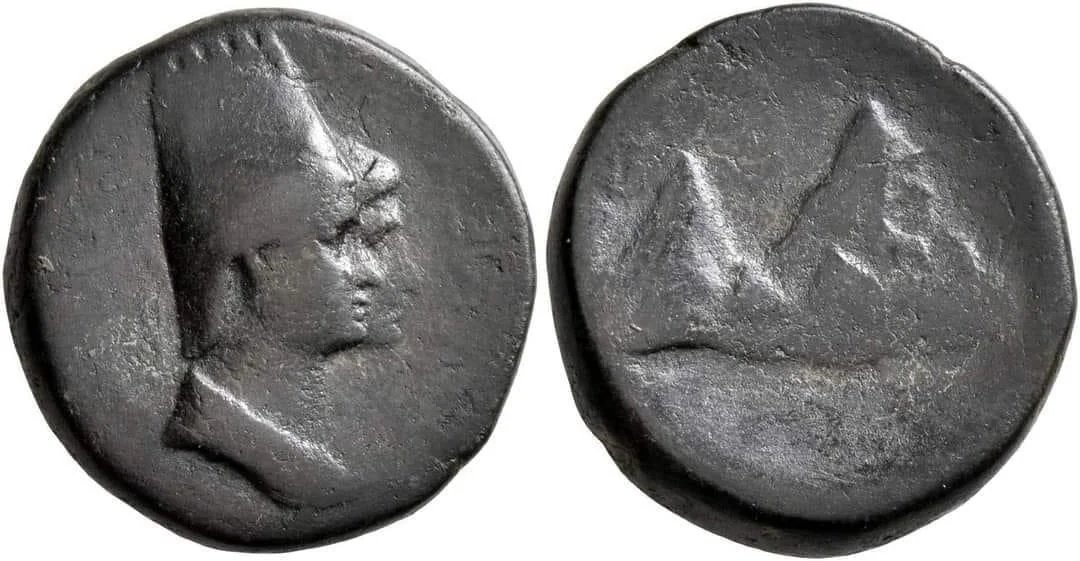 TAvakian_US's tweet photo. Centuries ago, Armenian kings proudly minted coins bearing the image of Mount Ararat - our sacred Masis - alongside royal portraits like King Tigran and his sister Erato. Even in antiquity, Ararat was the heart of Armenian identity, immortalized in bronze and silver for generations to see. And now? Today’s authorities are erasing Masis from our most important symbols. You cannot sever a nation from its mountain; you only betray its spirit. Ararat is eternal - no government decree can change that.