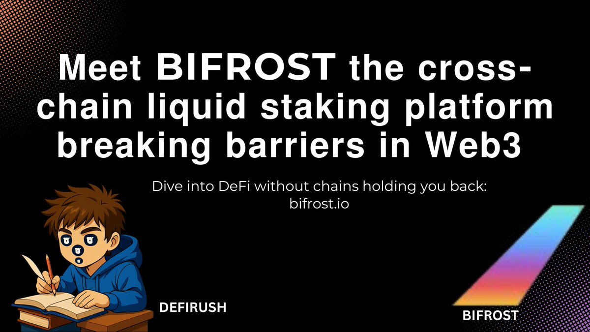 DEFI-RUSH (@defirush_) on Twitter photo It's true that in traditional staking often comes with a trade-off, your assets are locked, and liquidity is sacrificed.
With Bifrost, you no longer have to choose between earning rewards and maintaining flexibility.
<a href="/Bifrost/">Bifrost - Staking Yield Layer</a> is the cross-chain Liquid staking platform.π It's true that in traditional staking often comes with a trade-off, your assets are locked, and liquidity is sacrificed.
With Bifrost, you no longer have to choose between earning rewards and maintaining flexibility.
<a href="/Bifrost/">Bifrost - Staking Yield Layer</a> is the cross-chain Liquid staking platform.π