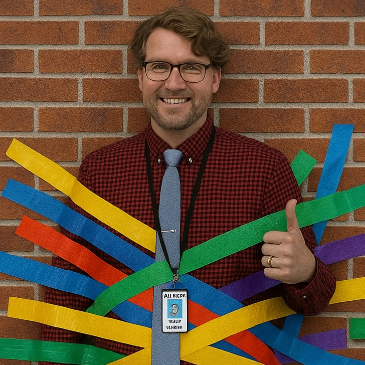 HighlandElemen5's tweet photo. We're embarking on Hawk Walk week! We are about 1/2 way to our overall fundraiser goal...can you help us get to the top and tape Mr. Killpack to the wall! Checkout the weekly schedule for everything happening this week. https://t.co/FgtTsBN95Z