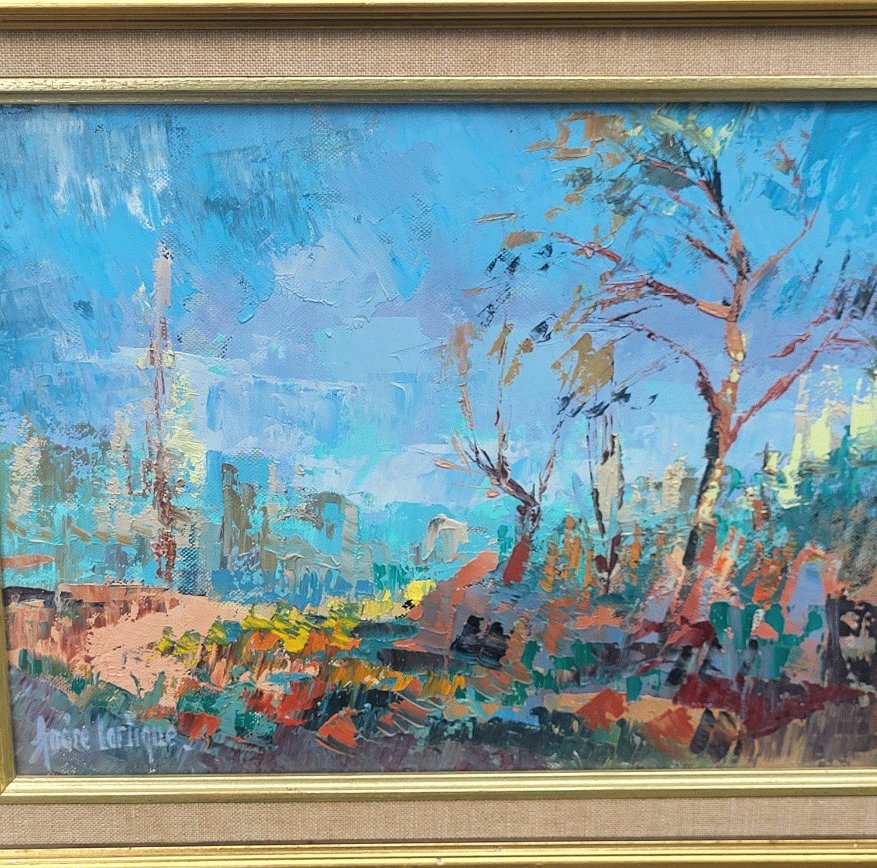 AzmaniP's tweet image. Oeinture à l'huile avec des empâtements, c'est-à-dire des couches de peinture épaisses qui donnent du relief à la surface de la toile.