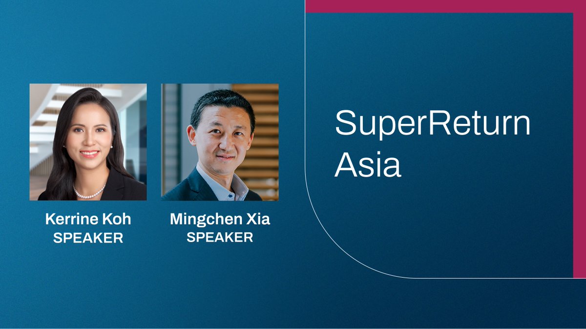 hamilton_lane's tweet image. This week, Head of Southeast Asia Kerrine Koh and Co-Head of Asia Investments Mingchen Xia join @SuperReturn Asia as panelists. See you there! 

#SuperReturn #SuperReturnAsia