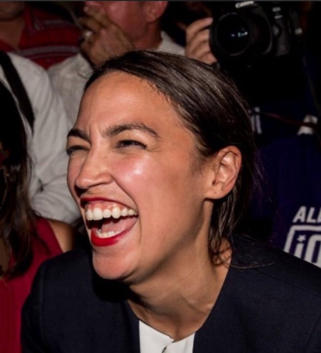 What does this picture of AOC Remind you of?