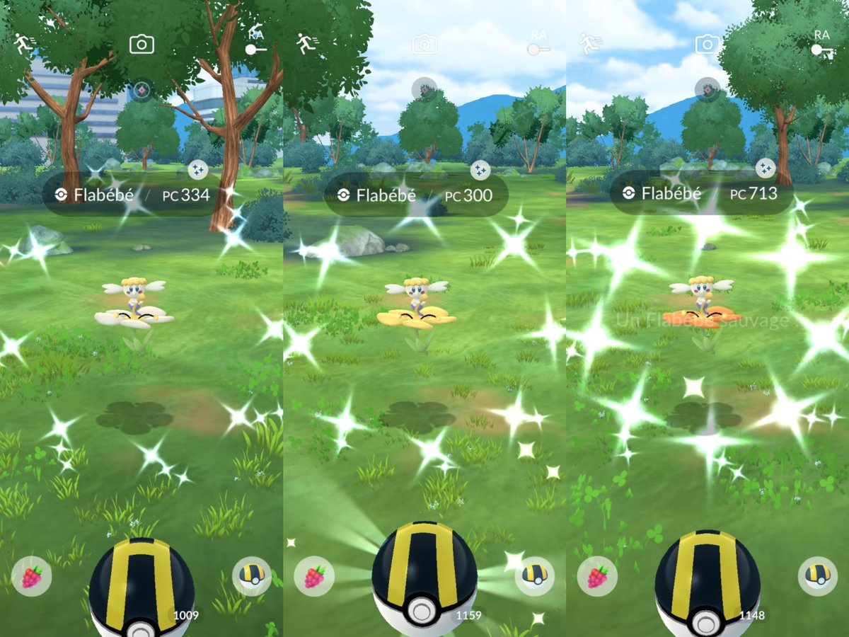 I mistakenly thought all the bébés would be available globally today and would be able to complete the shiny families of all 5 colours but alas... 🥲 

Happy Community Day 🏵🌸🌼