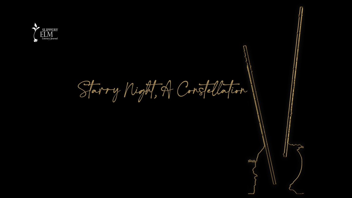 SlipperyElmLJ's tweet image. Here's "Starry Night: a Constellation"--videopoem by Christy Sheffield Sanford, 3rd place in last year's Deanna Tulley Multimedia Contest: slipperyelm.findlay.edu/starry-night-a…

Our 2025 Contest closes September 30--send us your work via Submittable @submishmash 
at slipperyelm.submittable.com/submit