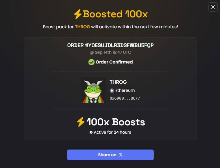 100X BOOST PAID