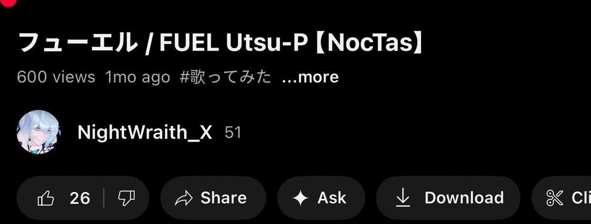nightwraith_x's tweet photo. Thank you for 600 views on our first cover we finally FINALLY broke that 590 barrier
PLEASE KEEP LISTENING AND STAY TUNED
#Vtuber #ENVtuber #Vsinger #FUEL #UtsuP
https://t.co/p7PARahbYa https://t.co/WG3T1Q1k9I