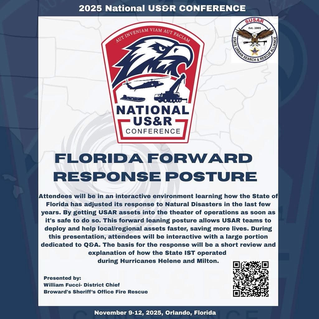 BillFucci's tweet photo. Come see District Chief William Fucci present at the 2025 National US&amp;R Conference in Orlando, Florida, on November 10-12, 2025.  For more information on the conference, please visit:  https://t.co/4fyhnIdQ17 https://t.co/BEmbJLIVxi