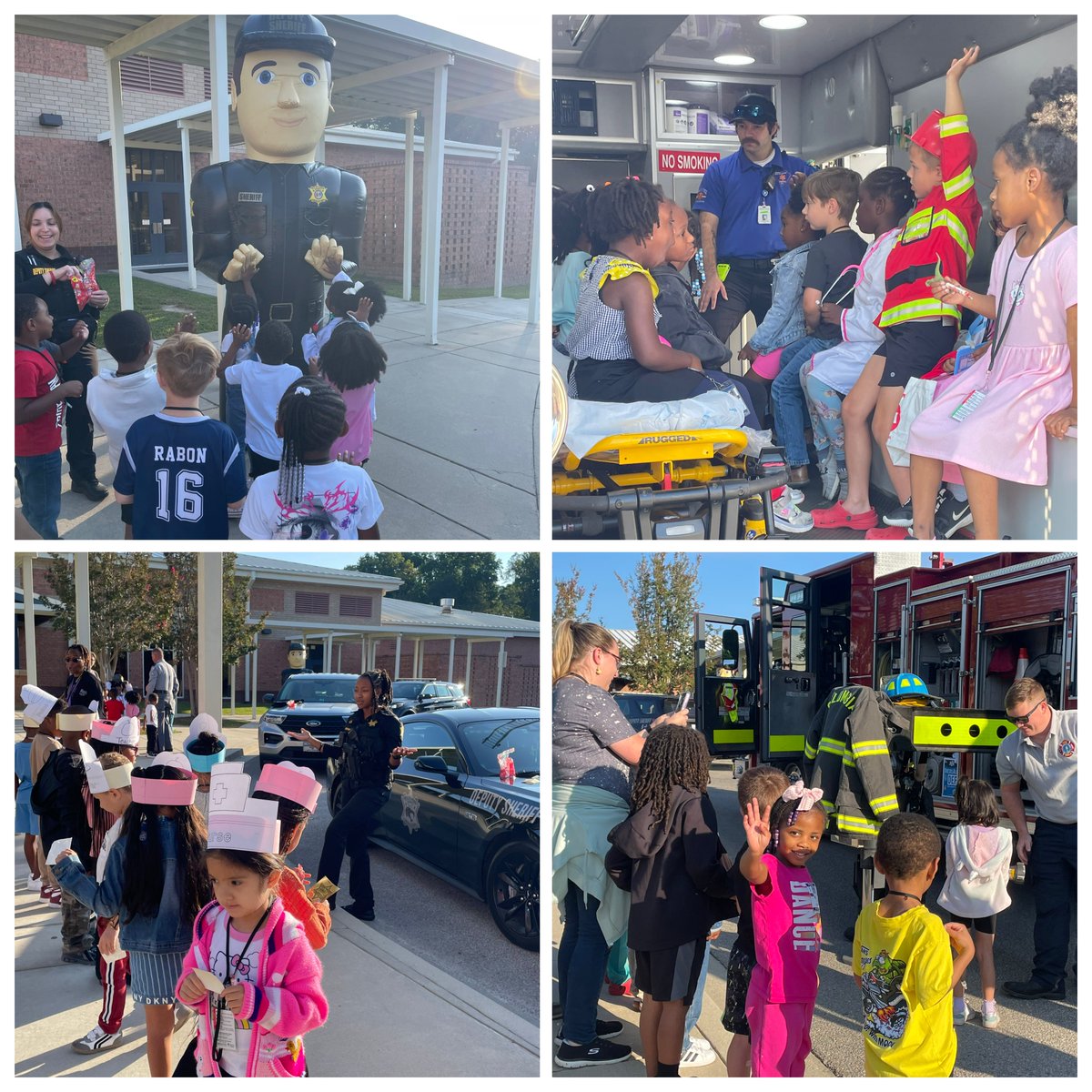 ROARingCougars's tweet photo. Bridge Creek kindergarten classes enjoyed having local community helpers tell them all about their jobs!  This day is always a favorite for our cougar cubs!  Thanks to all who came out today! https://t.co/ls2He4AvQt