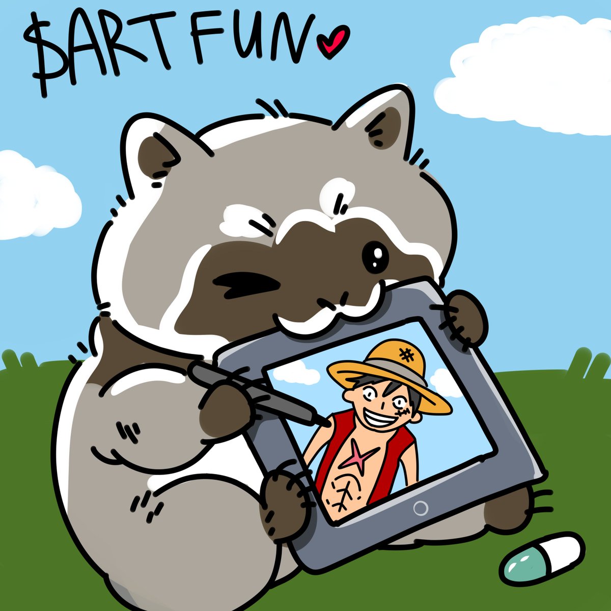 elvoxen's tweet photo. Here’s the first artwork, drawn live on the @pumpdotfun stream https://t.co/JxkYHQZHy9