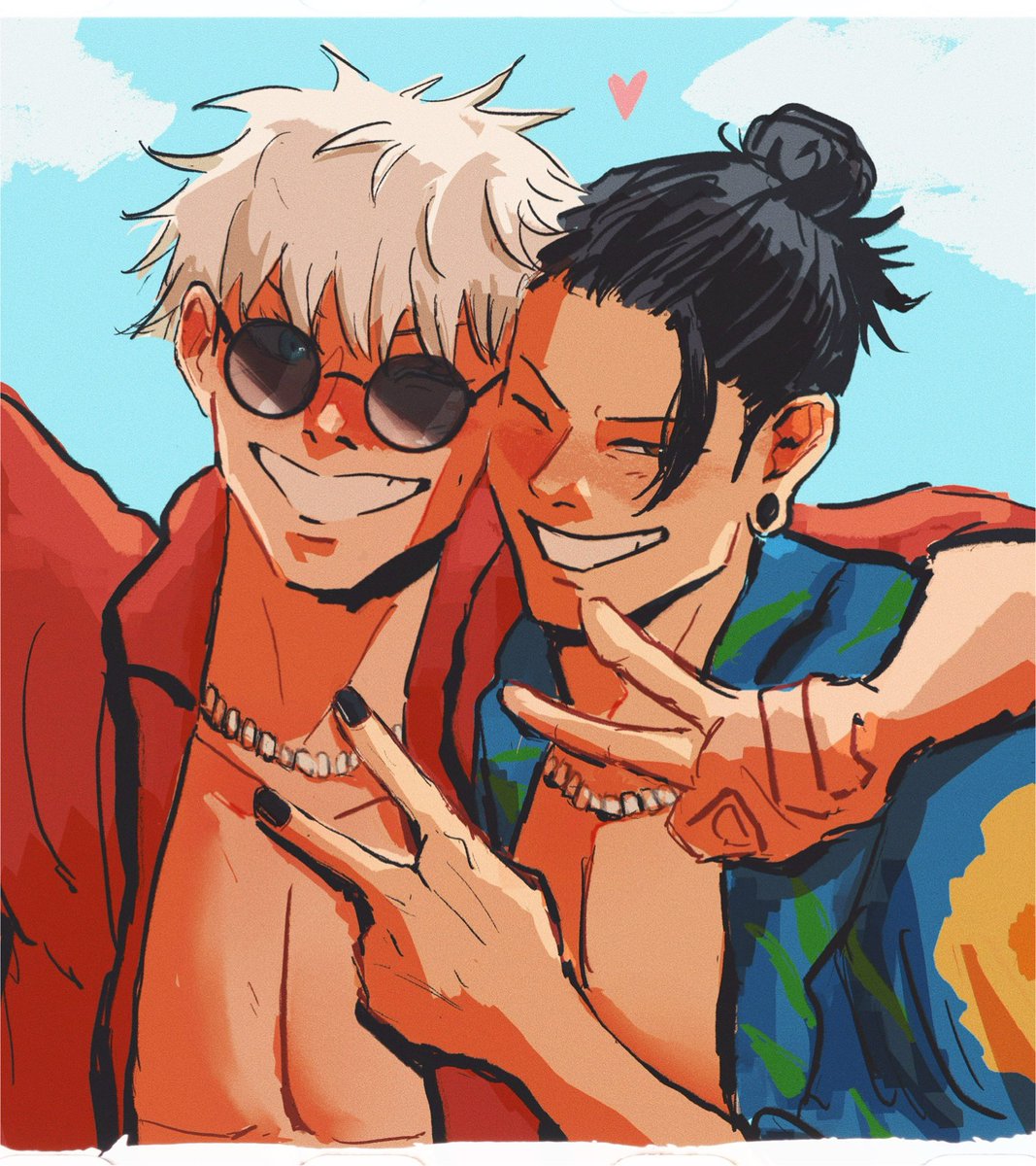 nalonzooo's tweet photo. me and you 🩵 #satosugu https://t.co/WLHukEeK3W