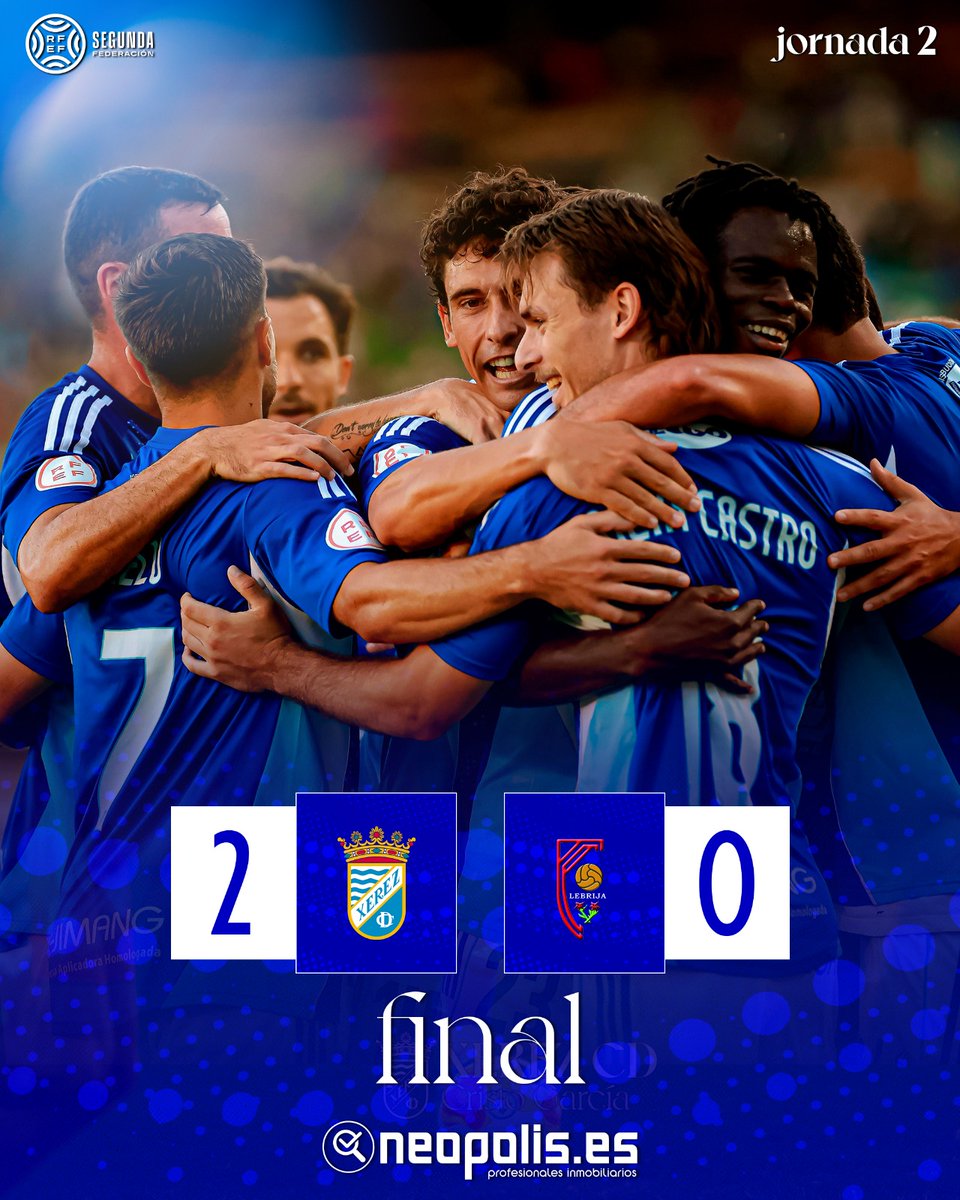 Xerez Club Deportivo (@xerezcd_oficial) on Twitter photo ⏱️ 90' | ¡¡¡FINAAAAAAAAAL!!! ¡¡¡EL XEREZ SUMA SUS PRIMEROS +3️⃣ PUNTOS EN LA 25/26!!!
📺 mmovilnetwork.com/xerezcdtv
💙 2️⃣-0⃣ ⚪️ #XerezAntoniano ⏱️ 90' | ¡¡¡FINAAAAAAAAAL!!! ¡¡¡EL XEREZ SUMA SUS PRIMEROS +3️⃣ PUNTOS EN LA 25/26!!!
📺 mmovilnetwork.com/xerezcdtv
💙 2️⃣-0⃣ ⚪️ #XerezAntoniano
