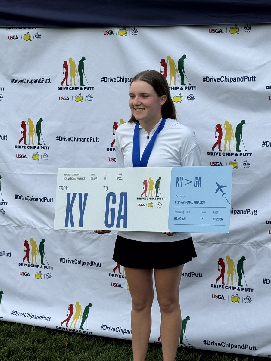 Congrats to freshman Karis Reid for punching a return ticket to Augusta National in the national Drive, Chip, and Putt competition. She will be vying for her 2nd age group national championship in three years next spring!