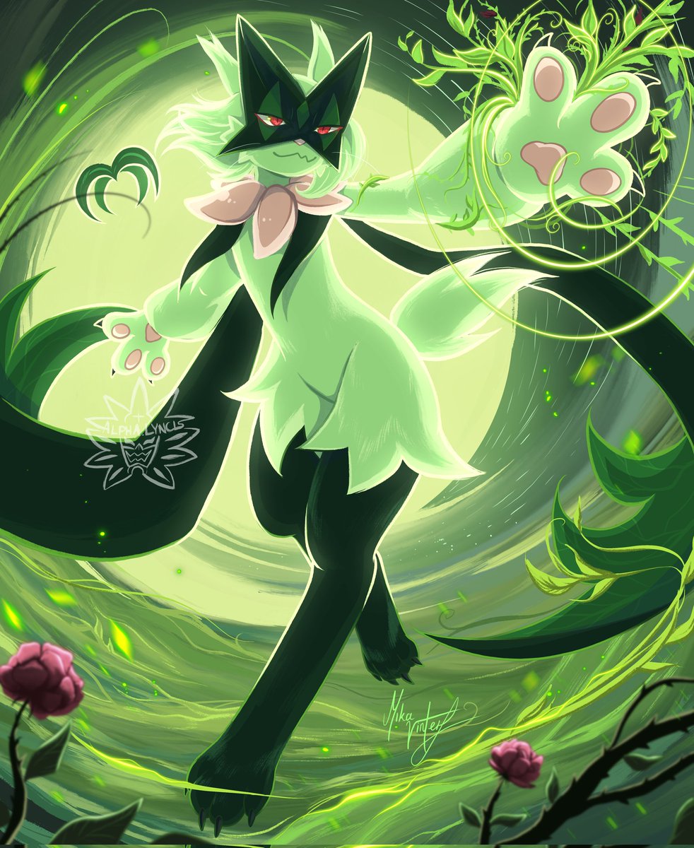 One of my favourite pieces 🌱 #pokemon #pokemonscarletandviolet #sprigatito #meowscarada