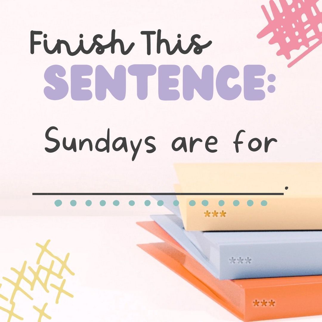 CathyAvon225's tweet image. 📝✨ Finish the sentence: Sundays are for ________.

Is it naps, family time, self-care, or maybe all three? 😉 Drop your answer below!

#SundayVibes #FinishTheSentence #SelfCareSunday 
#FamilyTime #RelaxAndRecharge #PositiveVibes