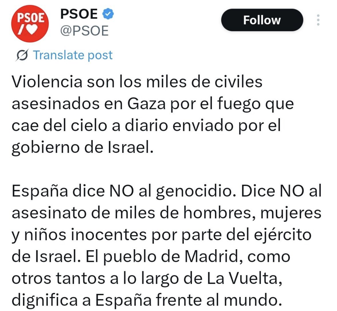 Creo que el CM del PSOE está un poco … os dejo a vosotros que terminéis la frase, pero esto es impresionante !