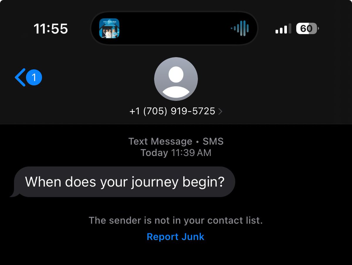 missedherbus's tweet photo. this scam text is so fortune cookie coded…going to be doing a lot of reflection today. thank you https://t.co/xnnlG2RT0d