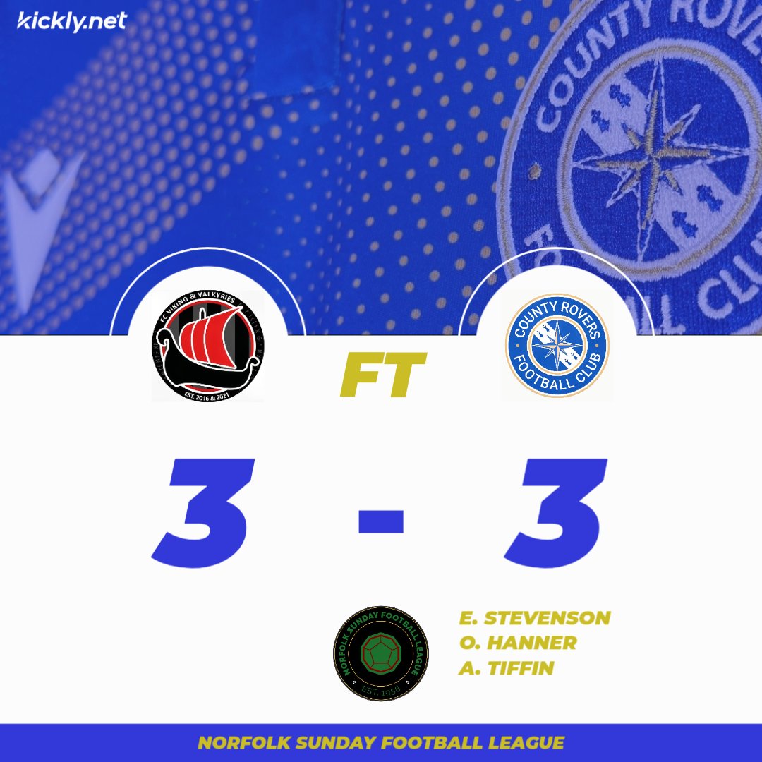 ⏳FT⌛

FC Viking 3 - 3 County Rovers