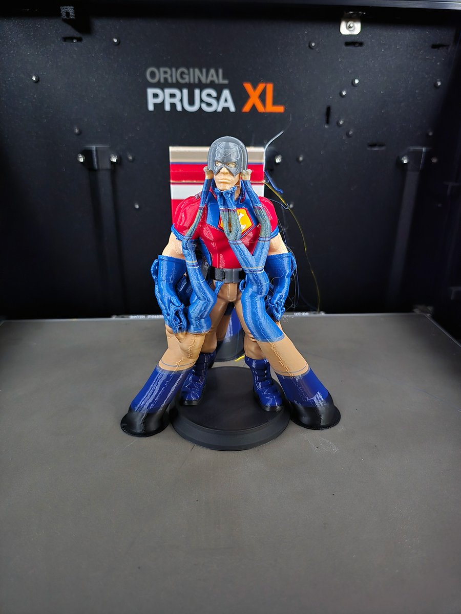 This one turned out great!

Printed on <a href="/Prusa3D/">Prusa3D</a> XL

#3DPrinting #3dprinted #Peacemaker