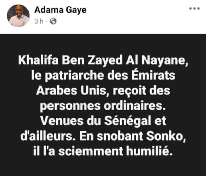 Qui pour dire  à Tonton Adam’s que Khalifa Ben zayed est dcd depuis …2022!
Alaboni cœur chaud 🥵
