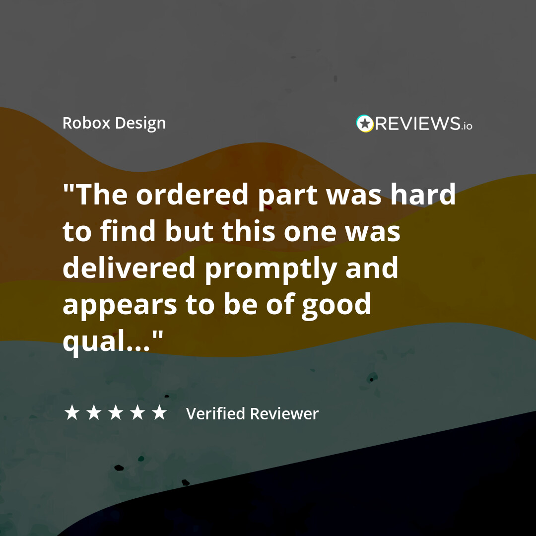 RoboxDesign's tweet image. Hard-to-find parts? Prompt delivery and good quality? Don&apos;t just take our word for it – read our customer reviews today! ⭐⭐⭐⭐ #QualityService #RealReviews rebrand.ly/vxa0a2r