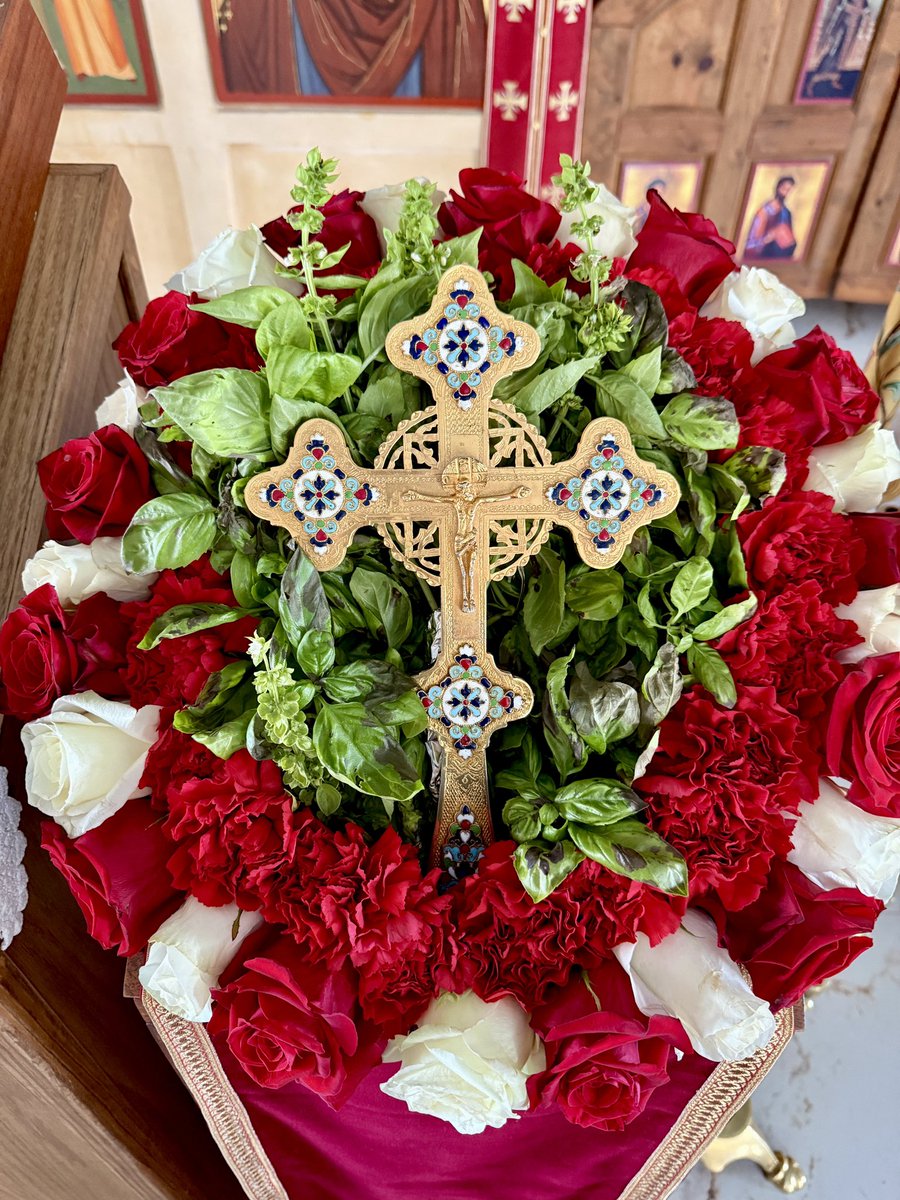 O Cross of Christ, save us by thy might. Happy feast!