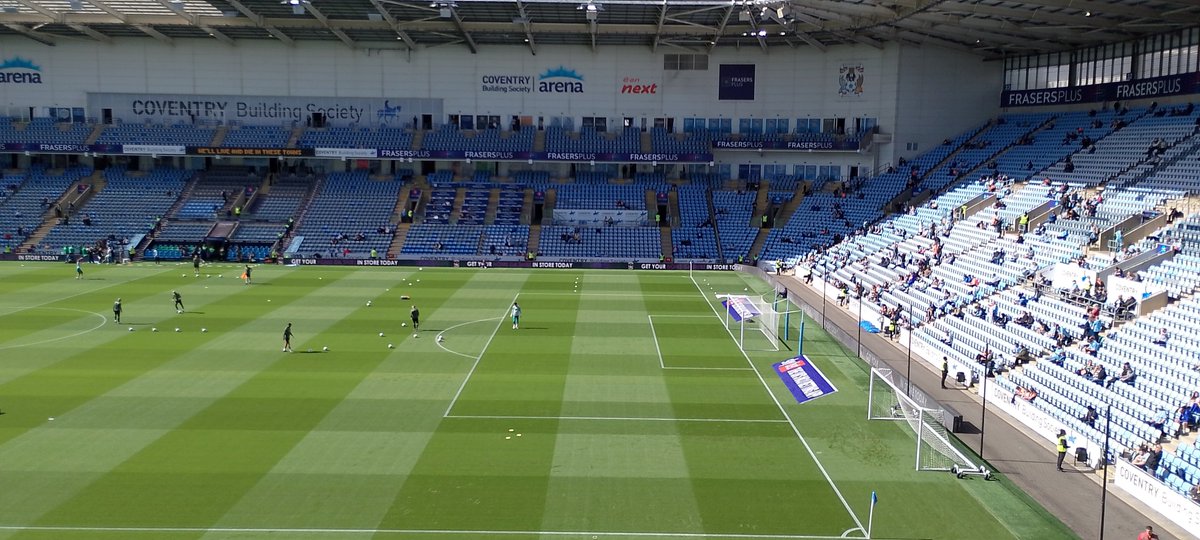 Great to be back at CBS Saturday. Only get to four or five games a season due to work but 30,000 and nothing beats a late goal. I arrived a tad early, by time game started I'd emotionally bonded with the stewards and could recite the contents of the matchday programme blindfold.