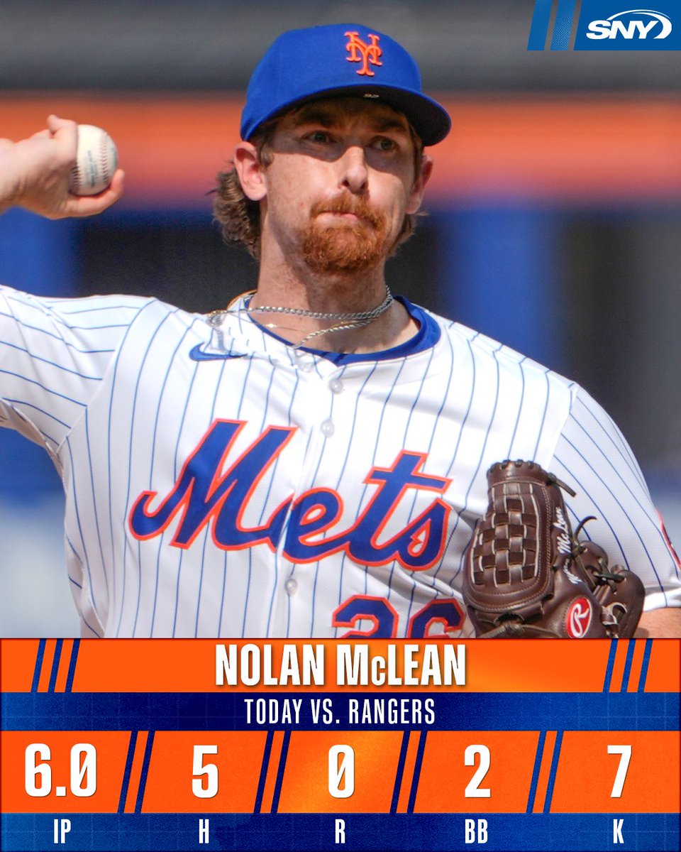 Nolan McLean has a 1.19 ERA in his first six MLB starts 🔥