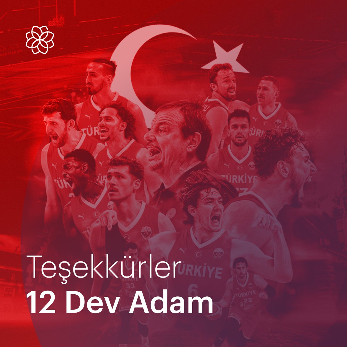 🇹🇷 Teşekkürler #12DevAdam! 

Eurobasket'te ikincilik kazanarak hepimizi gururlandıran A Milli Erkek Basketbol Takımımızı tebrik ederiz!