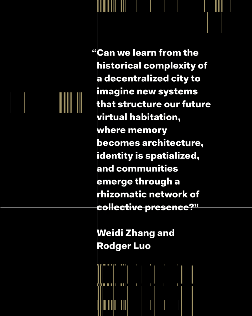 the_ai_art_mag's tweet photo. Golden Ticket in Issue Nº2: our jurors Auronda Scalera & Dr. Alfredo Cramerotti selected A Walled City by Weidi Zhang with Rodger Luo. “Memory becomes architecture, identity is spatialized, and communities emerge through a rhizomatic network.” Join us live on Instagram, Sept 15, 9:00 am PDT / 6:00 pm CEST / 7:00 pm AST / Sept 16, midnight SGT on Instagram. #AIArtMagazine #GoldenTicket #Number2 @AurondaScalera @CuratorView
