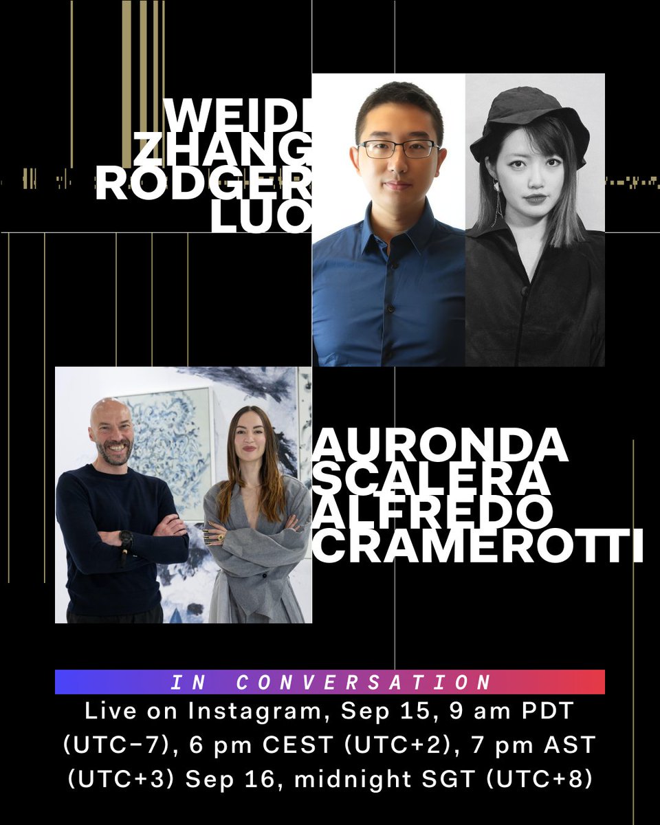 the_ai_art_mag's tweet photo. Golden Ticket in Issue Nº2: our jurors Auronda Scalera & Dr. Alfredo Cramerotti selected A Walled City by Weidi Zhang with Rodger Luo. “Memory becomes architecture, identity is spatialized, and communities emerge through a rhizomatic network.” Join us live on Instagram, Sept 15, 9:00 am PDT / 6:00 pm CEST / 7:00 pm AST / Sept 16, midnight SGT on Instagram. #AIArtMagazine #GoldenTicket #Number2 @AurondaScalera @CuratorView