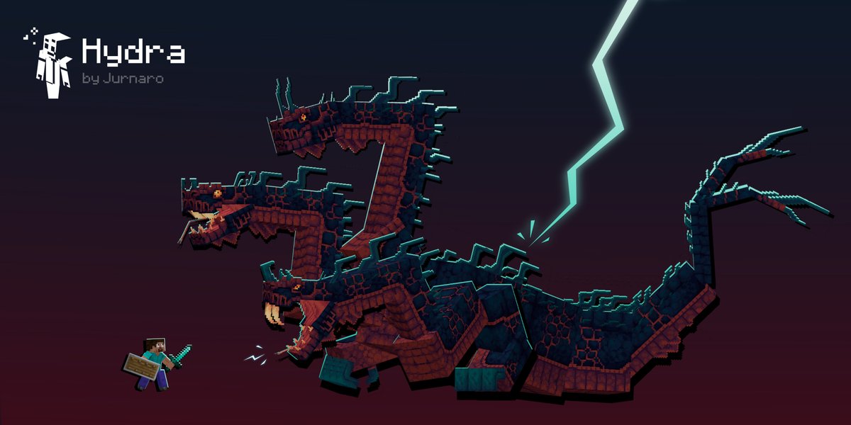 jurnaro97's tweet image. Hydra⚡️

#Minecraft #Blockbench #3d #pixelart