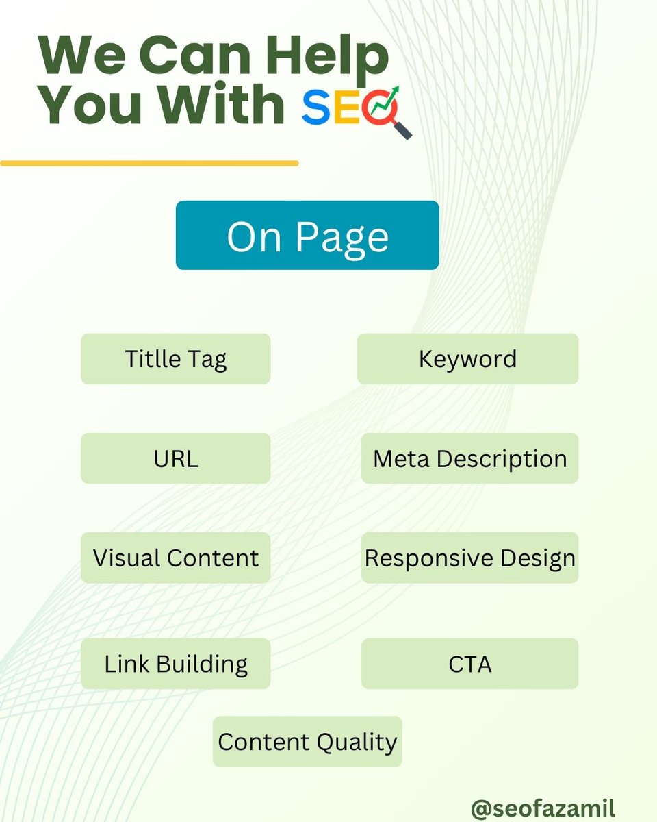 seofazamil's tweet photo. 🚀 Want to #RANK  higher on Google?
It all starts with On-Page SEO!
From Title Tags to Content Quality—every detail matters. 🔍
Let’s optimize &amp; grow your business together! 💡
#SEO #OnPageSEO #DigitalMarketing #GoogleRanking #BusinessGrowth #GoogleAds  #MetaAds https://t.co/AT6DVNDJc8