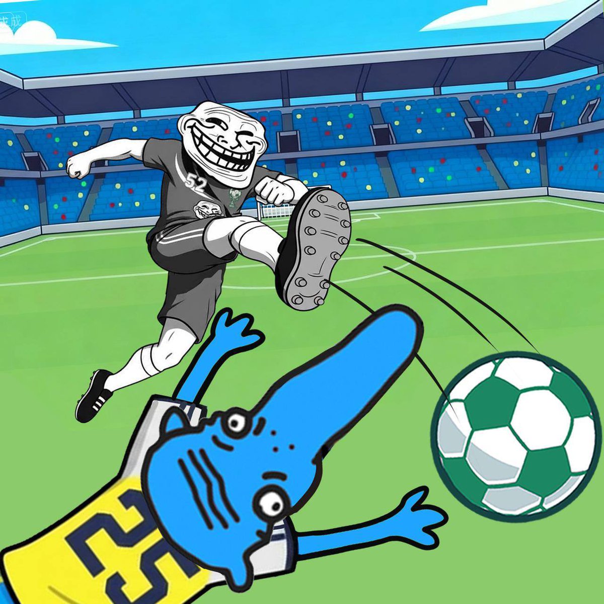 91’ Minute GOALLLLOLOLOLOLOL!!!!!!

Troll Masters levelling up and equalling the score 5-5