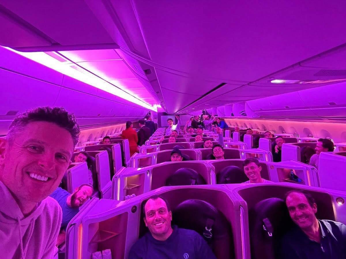 NUCLRGOLF's tweet image. 🚨🇪🇺✈️ #NEW: Team Europe is on route to New York for a scouting mission at Bethpage Black.

(📸 - @JustinRose99)